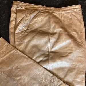 Brown Leather Pants